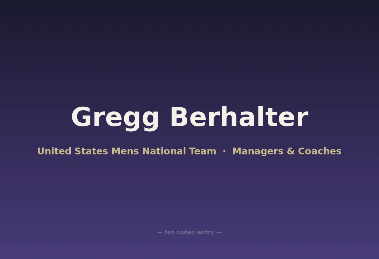 Gregg Berhalter