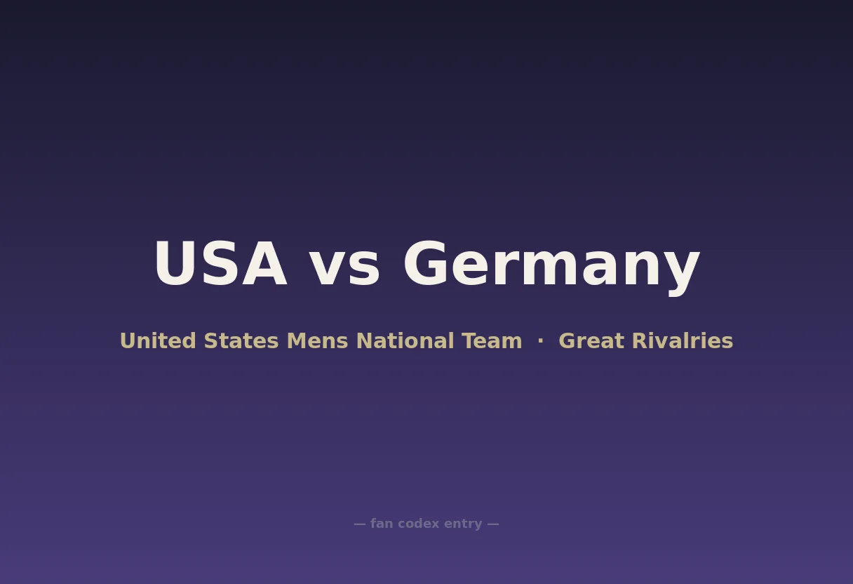 USA vs Germany
