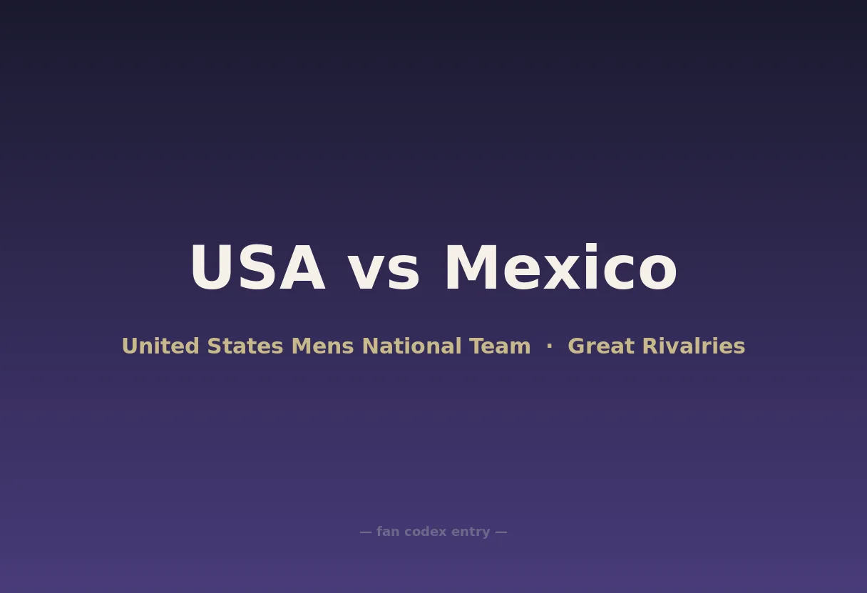 USA vs Mexico