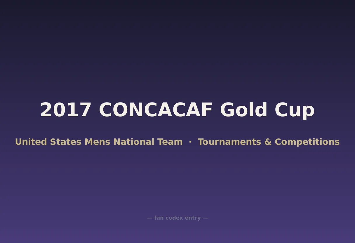 2017 CONCACAF Gold Cup