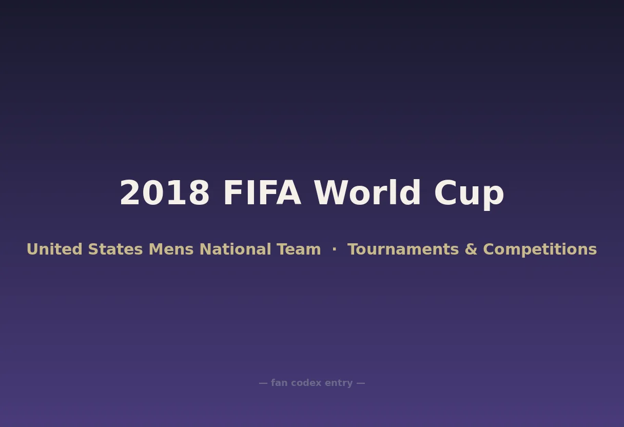 2018 FIFA World Cup