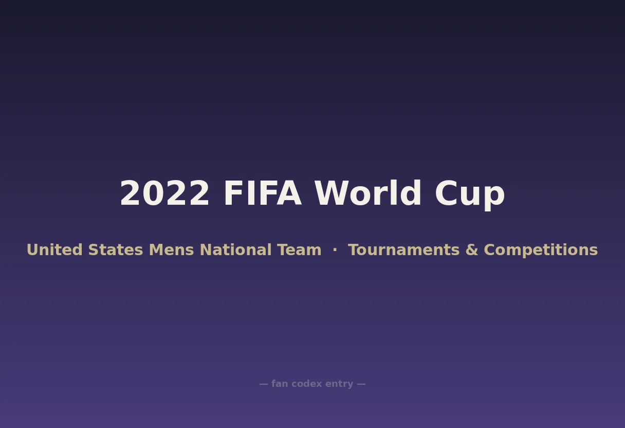 2022 FIFA World Cup