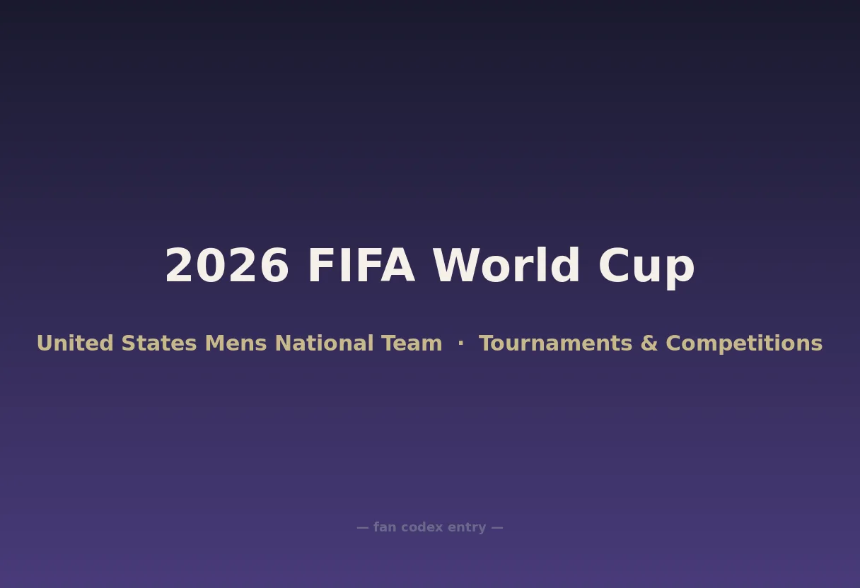 2026 FIFA World Cup